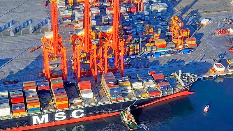 Al mes de mayo el puerto de Manzanillo ya movilizó un millón de TEU´s, 3.8% menos que el mismo periodo del 2019
