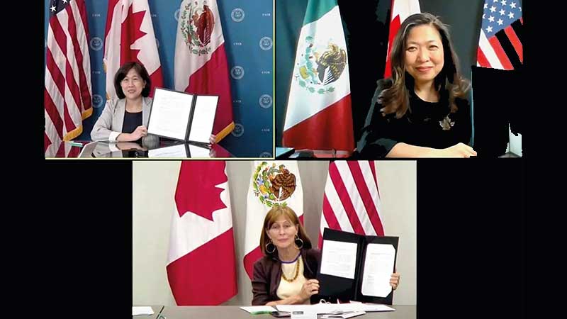 México, Estados Unidos y Canadá se comprometieron a llevar a cabo una economía norteamericana “sólida e incluyente” tras la reunión por el T-MEC