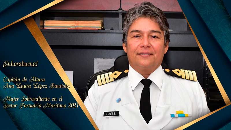 Recibe Ana Laura López el Premio Marítimo de las Américas